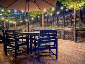 Boom Chalet Back Deck